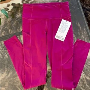 NWT lululemon Fast & Free high rise 28” size 4/xs